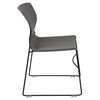 Flash Furniture Gray Plastic Stack Chair RUT-438-GY-GG